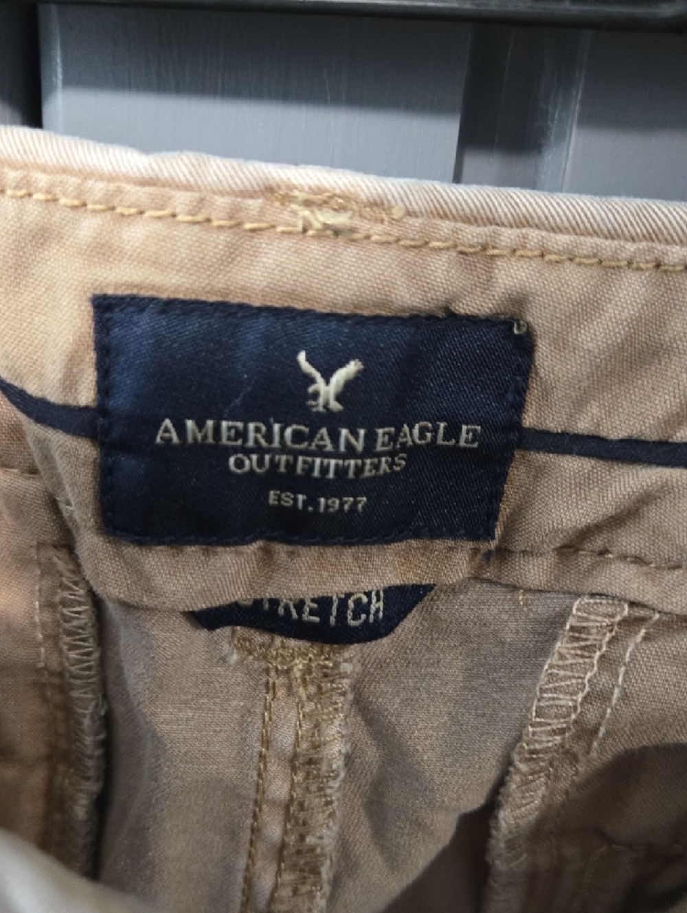American Eagle Outfitters Women's Tan High Waist Shorts - Picture 2 of 4
